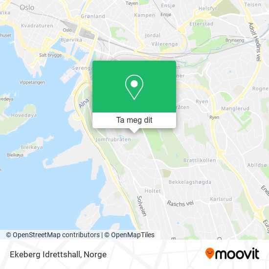 Ekeberg Idrettshall kart