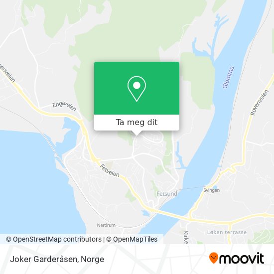 Joker Garderåsen kart