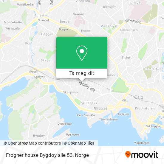Frogner house Bygdoy alle 53 kart