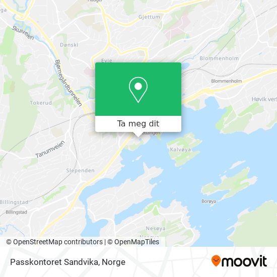 Passkontoret Sandvika kart