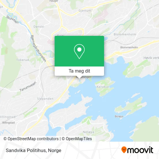 Sandvika Politihus kart