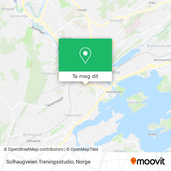 Solhaugveien Treningsstudio kart