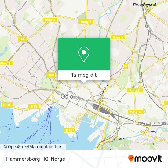 Hammersborg HQ kart