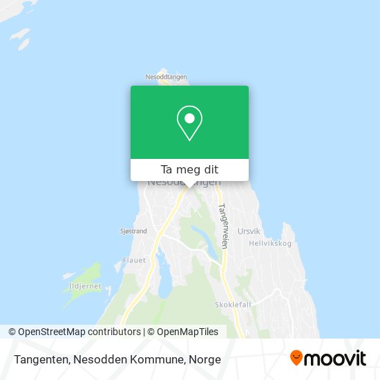 Tangenten, Nesodden Kommune kart