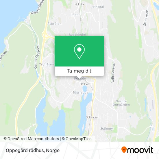 Oppegård rådhus kart