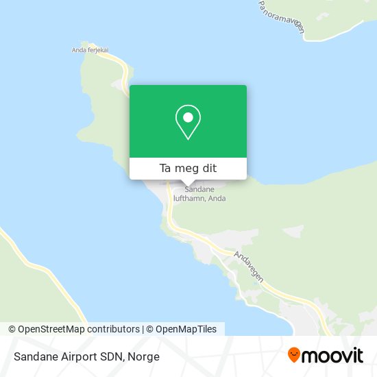Sandane Airport SDN kart