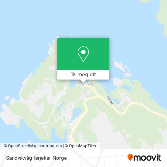 Sandvikvåg ferjekai kart