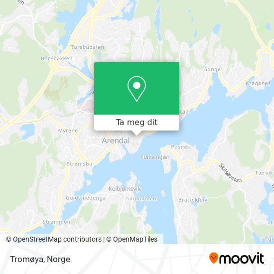 Tromøya kart