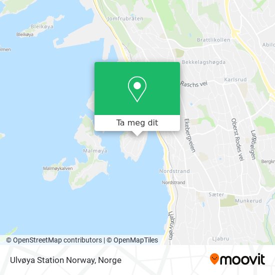 Ulvøya Station Norway kart