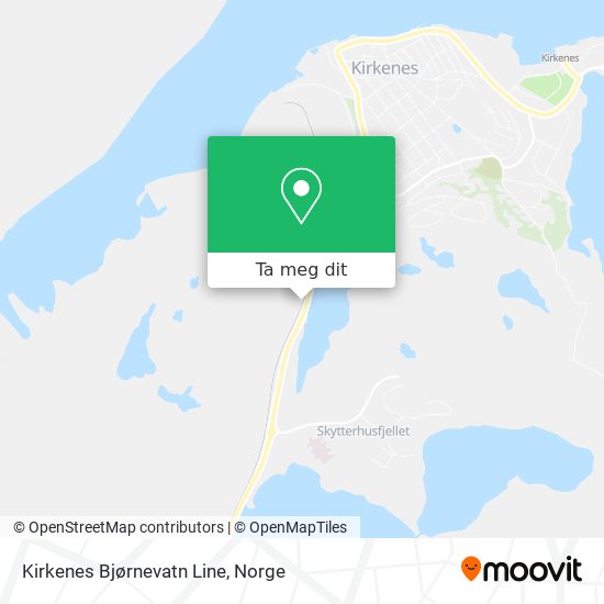Kirkenes Bjørnevatn Line kart