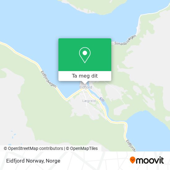 Eidfjord Norway kart