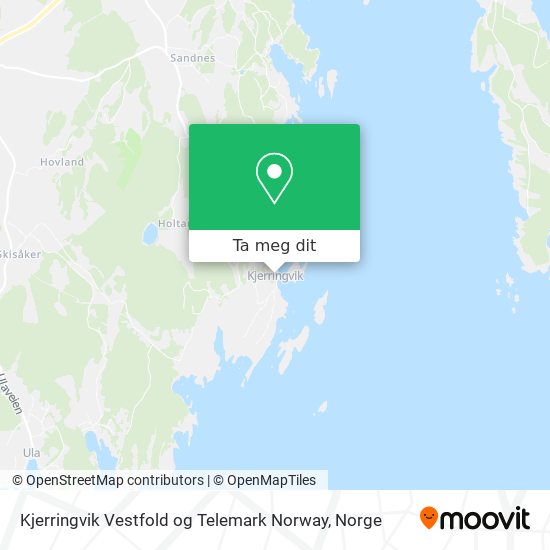 Kjerringvik Vestfold og Telemark Norway kart
