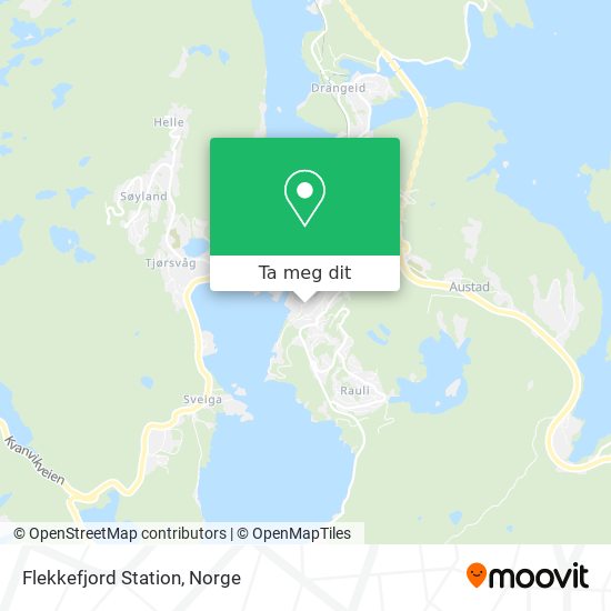 Flekkefjord Station kart