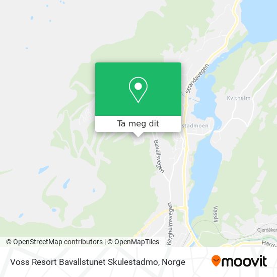 Voss Resort Bavallstunet Skulestadmo kart