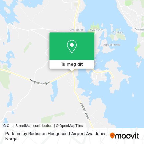 Park Inn by Radisson Haugesund Airport Avaldsnes kart