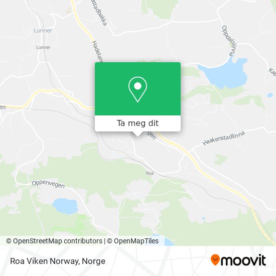 Roa Viken Norway kart