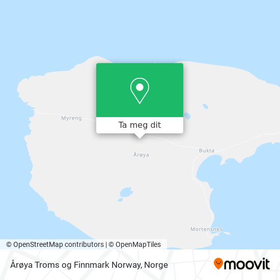 Årøya Troms og Finnmark Norway kart