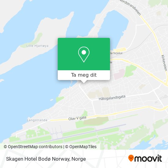 Skagen Hotel Bodø Norway kart
