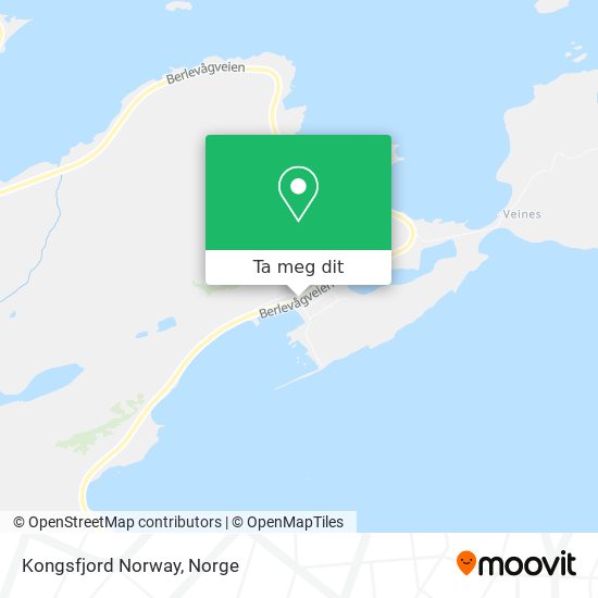 Kongsfjord Norway kart