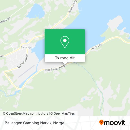 Ballangen Camping Narvik kart