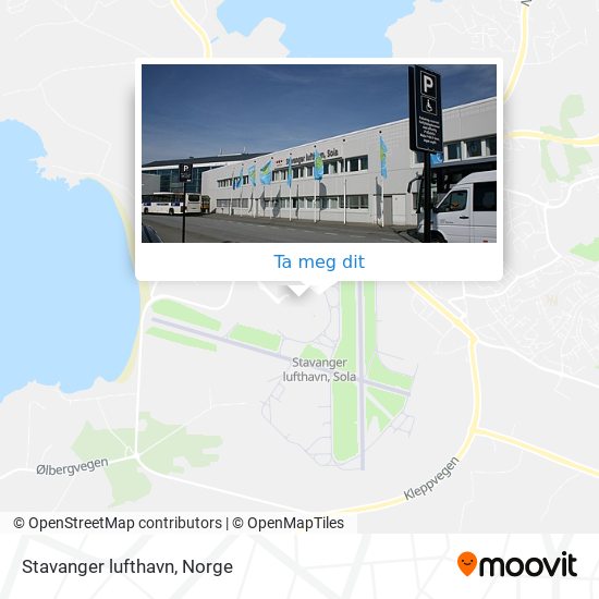 Stavanger lufthavn kart