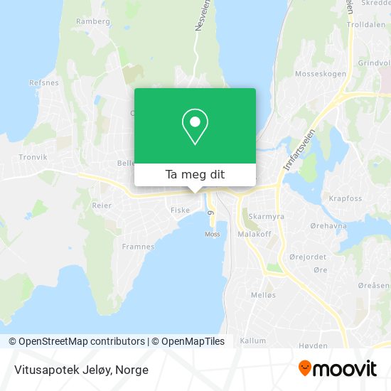 Vitusapotek Jeløy kart