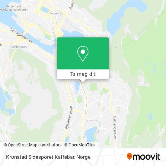 Kronstad Sidesporet Kaffebar kart