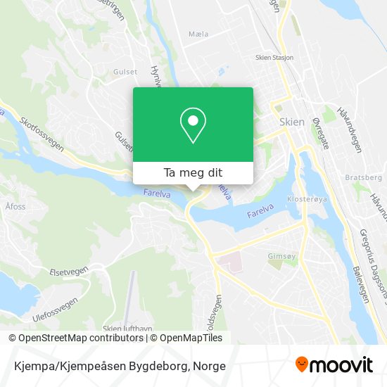 Kjempa/Kjempeåsen Bygdeborg kart
