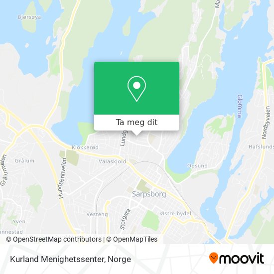Kurland Menighetssenter kart
