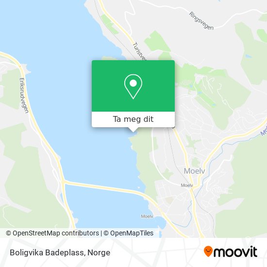Boligvika Badeplass kart