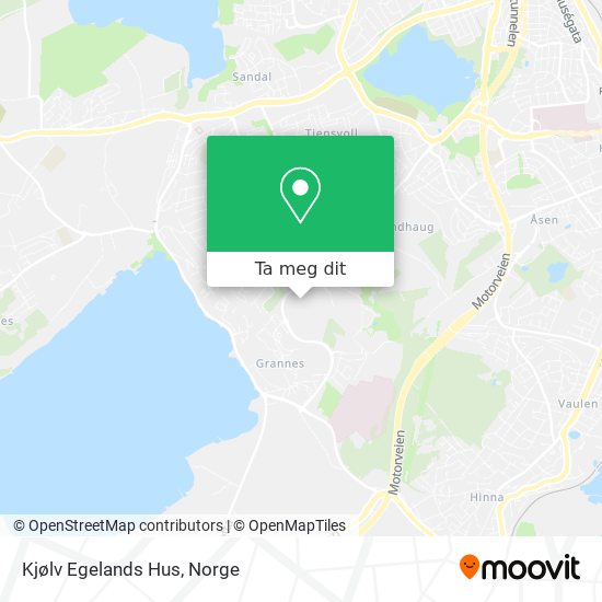 Kjølv Egelands Hus kart