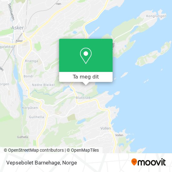 Vepsebolet Barnehage kart