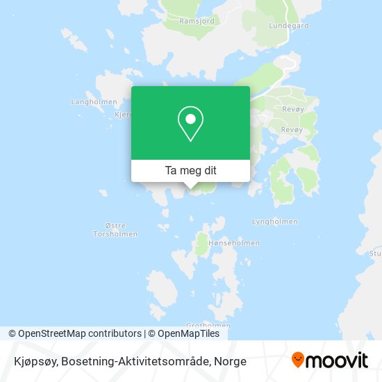 Kjøpsøy, Bosetning-Aktivitetsområde kart