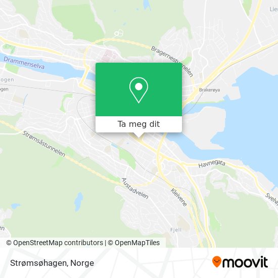 Strømsøhagen kart