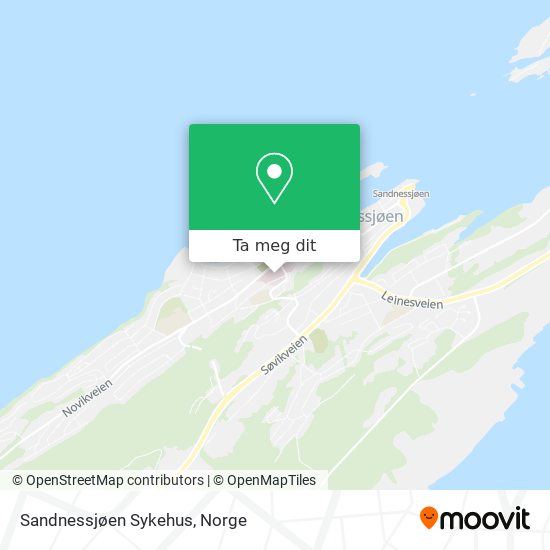 Sandnessjøen Sykehus kart