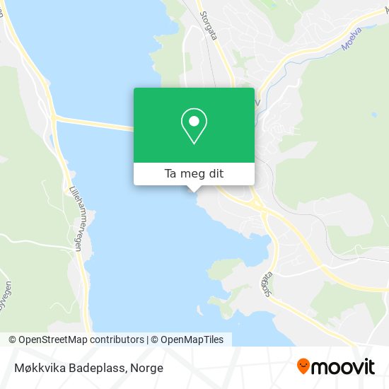 Møkkvika Badeplass kart