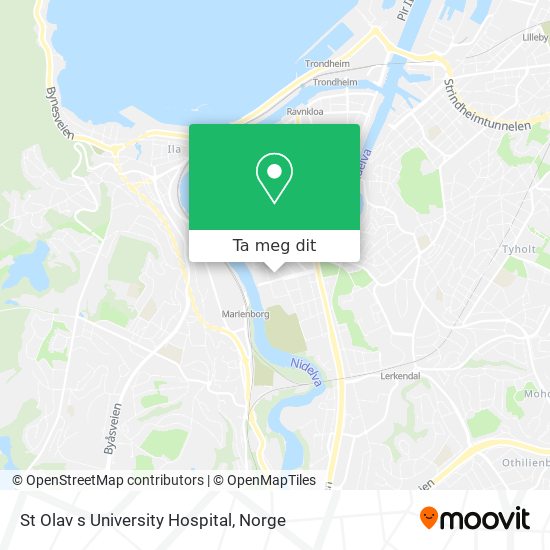 St Olav s University Hospital kart