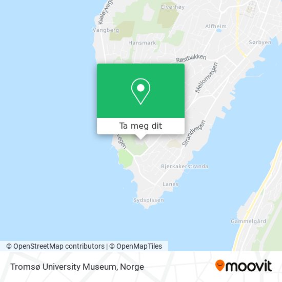 Tromsø University Museum kart