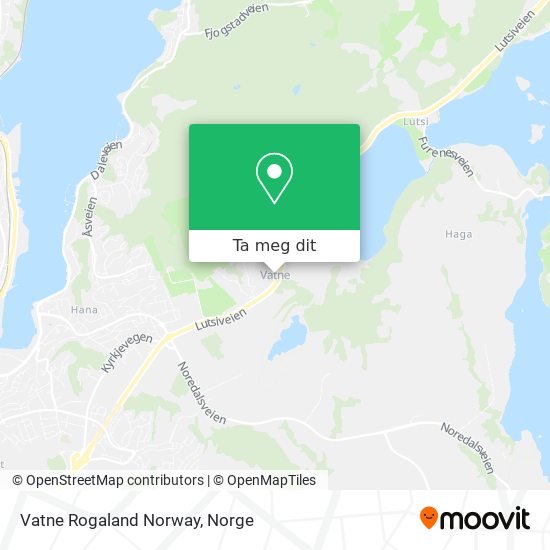 Vatne Rogaland Norway kart