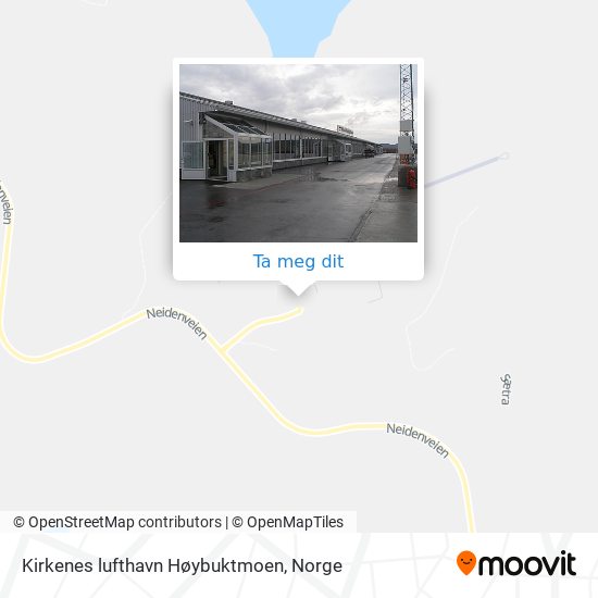 Kirkenes lufthavn Høybuktmoen kart