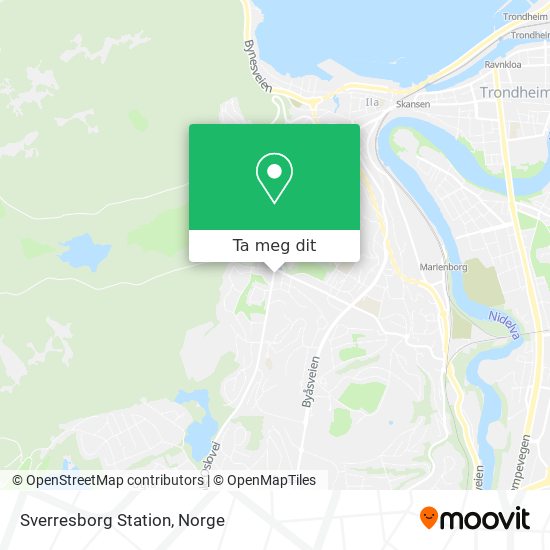 Sverresborg Station kart