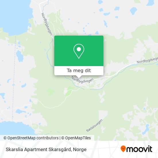 Skarslia Apartment Skarsgård kart