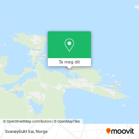 Svanøybukt kai kart
