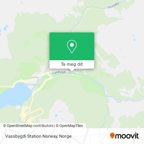 Vassbygdi Station Norway kart