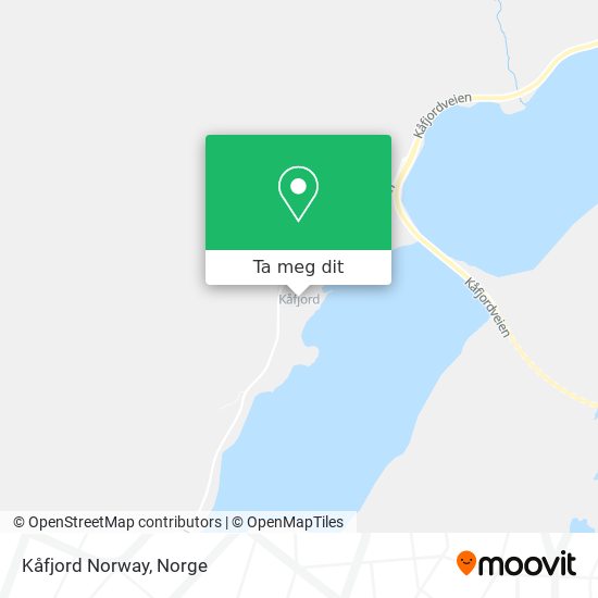 Kåfjord Norway kart