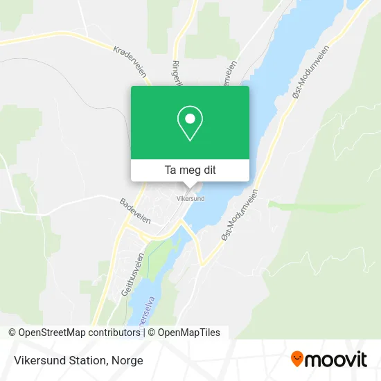Vikersund Station kart