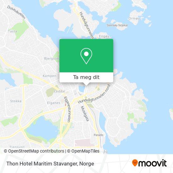 Thon Hotel Maritim Stavanger kart