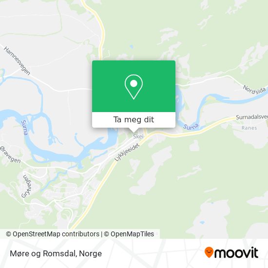 Møre og Romsdal kart