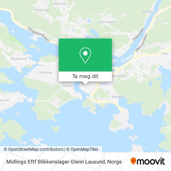 Midlings Eftf Blikkenslager Glenn Lausund kart