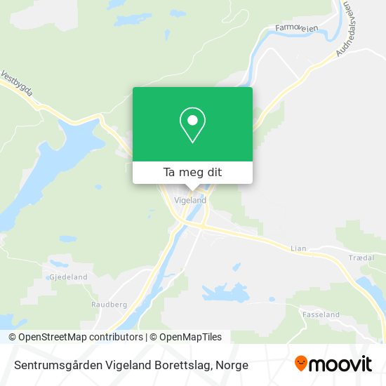 Sentrumsgården Vigeland Borettslag kart